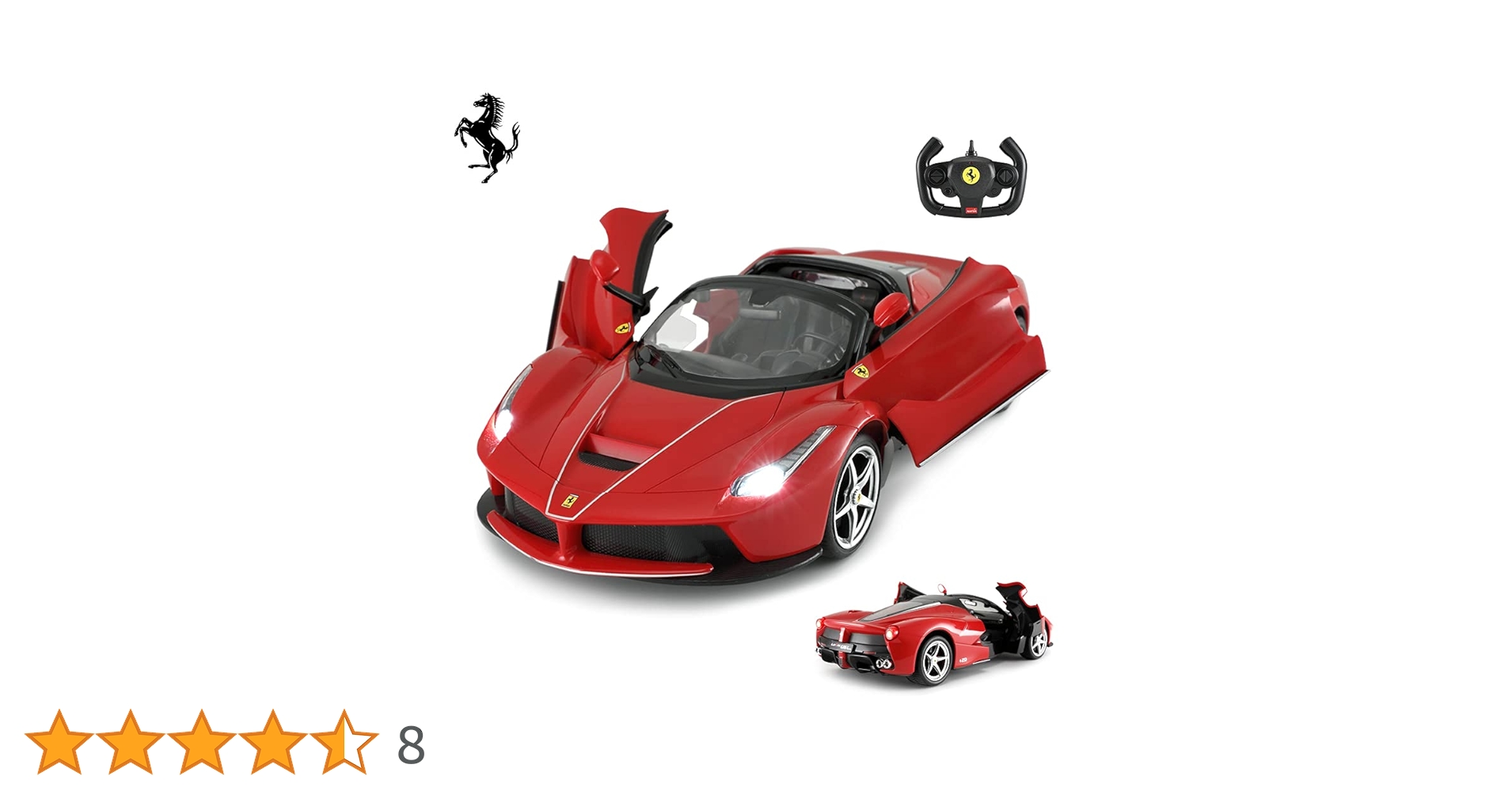 Amazon.co.jp: RASTAR フェラーリ RCラジコンカー・ 正規認証車